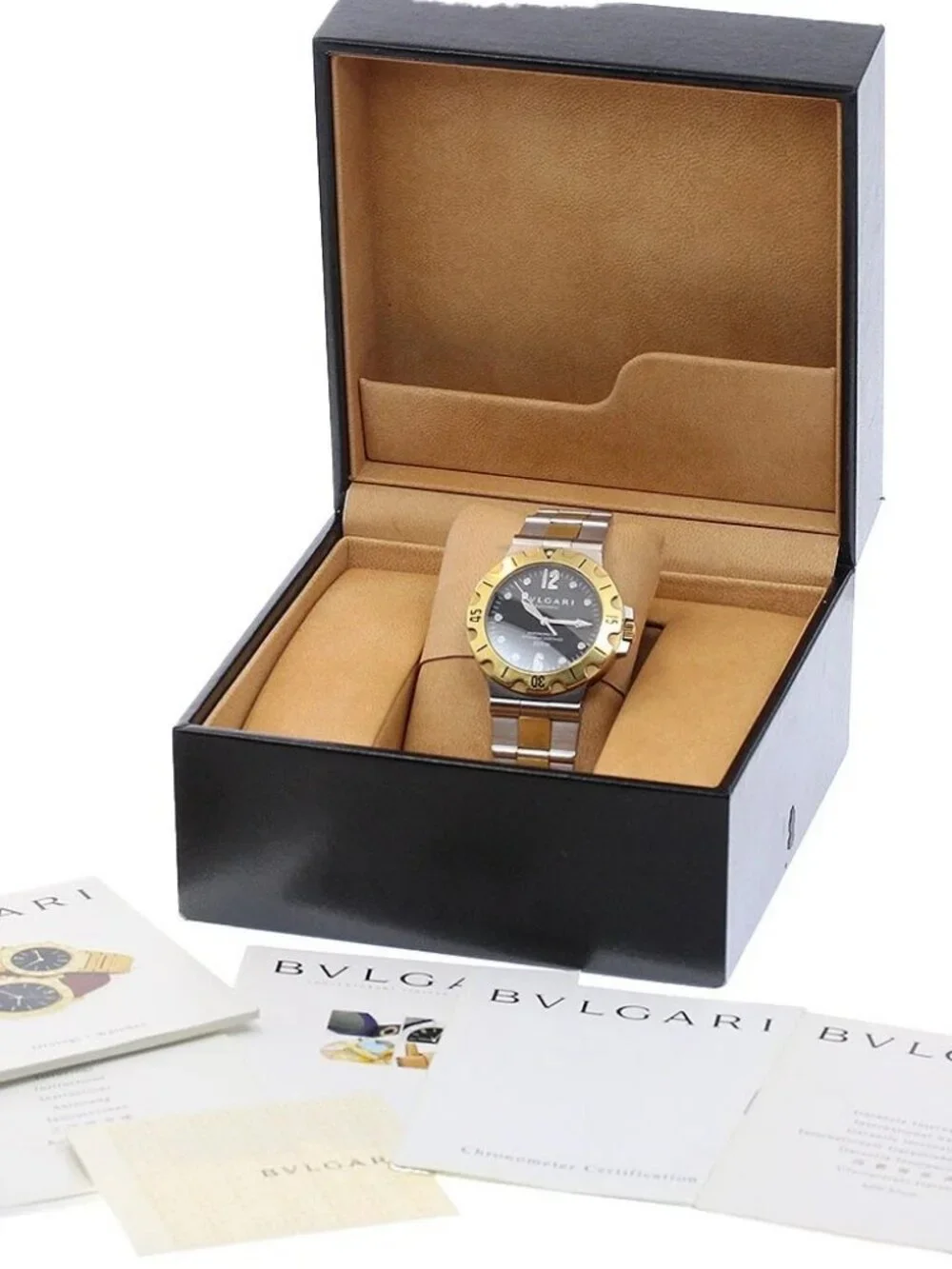 BVLGARI Diagono Scuba Date black Dial Automatic Men's Watch_966757